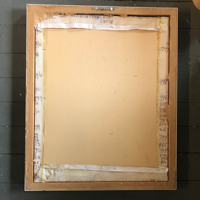 Contemporary Original Vintage Hot Air Balloons Hand Done Needlework Picture 1970’s For Sale - Image 3 of 4