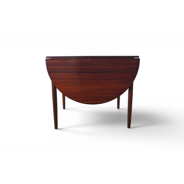 Danish Modern Rosewood Drop Leaf Dining Table, 1960s For Sale In San Francisco - Image 6 of 10