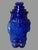 Blue Vintage Mr. Peanut Figural Cobalt Blue Glass Cookie Jar W Peanut Lid For Sale - Image 8 of 8