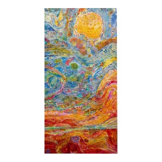 Alexander Arshansky Abstract Painting "Hypersonic Sunset" For Sale