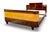 Wood 1930s Italian Art Deco Burl Maple and Rosewood Waterfall Queen Bed For Sale - Image 7 of 12