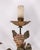 Goldenrod Vintage Italian Floral Wall Lamps in Iron and Porcelain, 1950s, Set of 3 For Sale - Image 8 of 16
