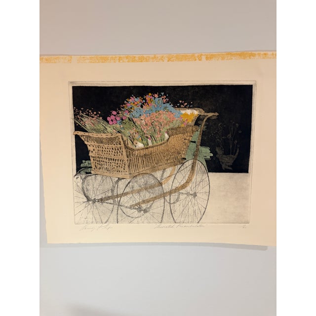 Late 20th Century Danny Phifer "Decorated Perambulator" Signed Limited Edition Original Etching 13/300 For Sale - Image 15 of 16