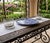 Blue Vintage Moroccan Safi Ceramic Floral Platter by M. Reda Dbila For Sale - Image 8 of 11