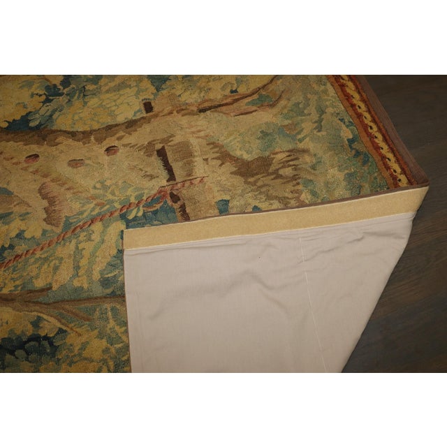 Late 18th Century Flemish Man Woman Tapestry rug no. 10937 For Sale - Image 9 of 9