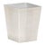 Wildwood Faux Crocodile Wastebasket - Nickel For Sale