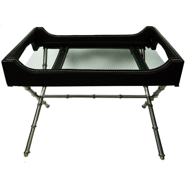 Vintage Jacques Adnet Coffee Table For Sale