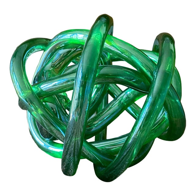 1980s Molded Glass Sculpture For Sale
