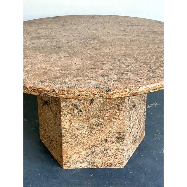 Vintage Granite Pedestal Dining Table For Sale - Image 11 of 18