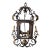 Huge Vintage Florentine Gold Gilt & Dark Iron Acanthus Leaf 8-Light Lantern Chandelier For Sale