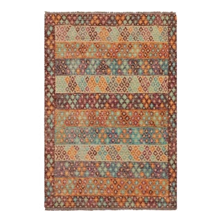 Contemporary Balochi Clarence Hand Knotted Wool Rug - 3'6'' X 5'2'' For Sale