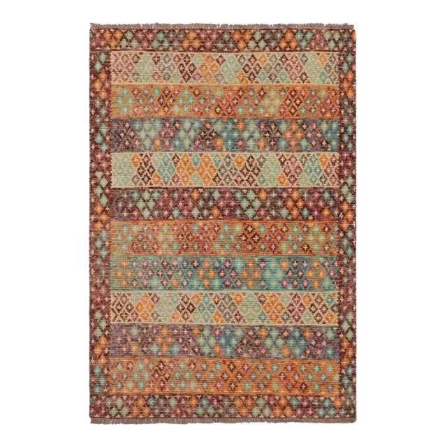 Contemporary Balochi Clarence Hand Knotted Wool Rug - 3'6'' X 5'2'' For Sale