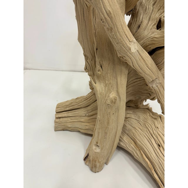 Vintage Coastal Driftwood Side Table For Sale In Miami - Image 6 of 12
