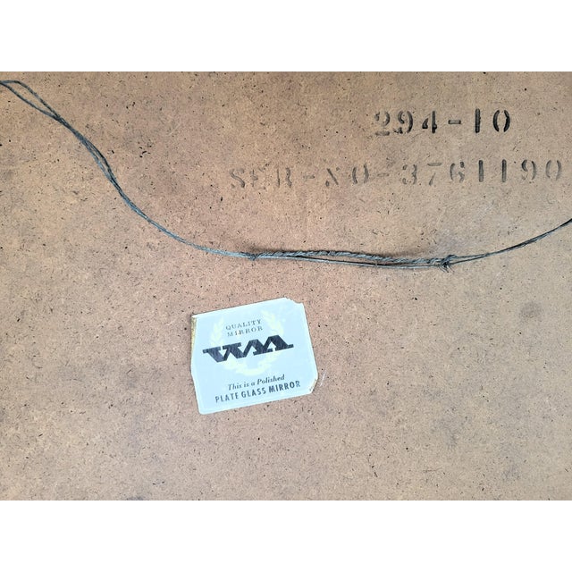 Pair of Walnut and Rattan Wall Mirrors by Lane Rhythm Collection For Sale - Image 10 of 11