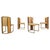 N. 6 Chairs in Brass Metal and Wicker from Mario Sabot, 1970s, Set of 4 For Sale - Image 13 of 13