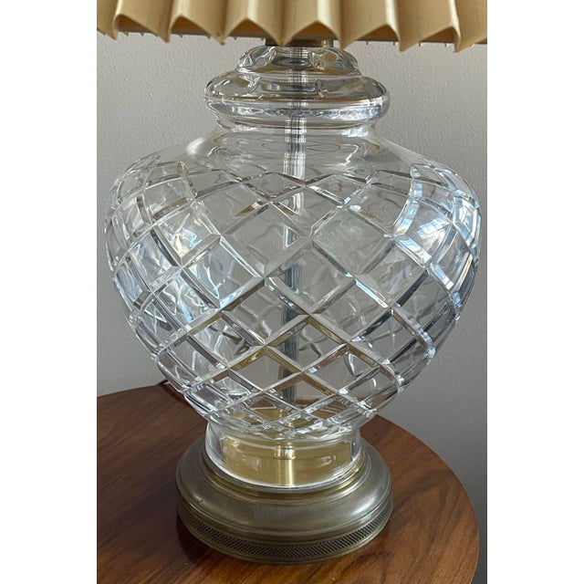 1970s Bleikristall Lead Crystal Lamp For Sale - Image 4 of 13