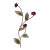 Rare Vintage Enameled Floral Wall Sculpture by Curtis Jere Circa 1960s For Sale