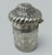 Victorian Antique Sterling Silver Jar Centerpiece Mappin Webb Hand Cut Led Crystal Glass For Sale - Image 3 of 9