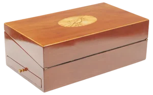 Mahogany Writing Box with Leather Pad, England, 1830s