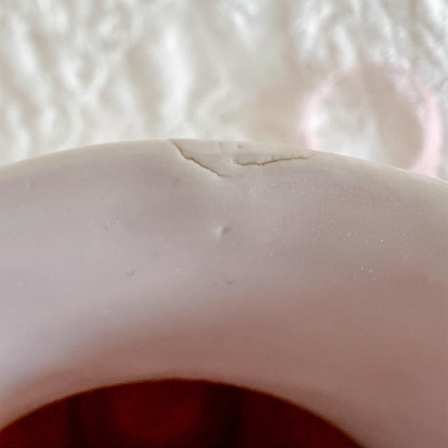 Mid Century Modern Pink Art Pottery Vase For Sale - Image 6 of 8