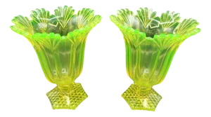 Uraline Crystal Vases, Set of 2