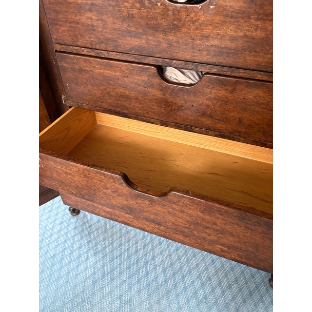 1970s French Provincial Louis XV Lewis Mittman Armoire For Sale - Image 12 of 14