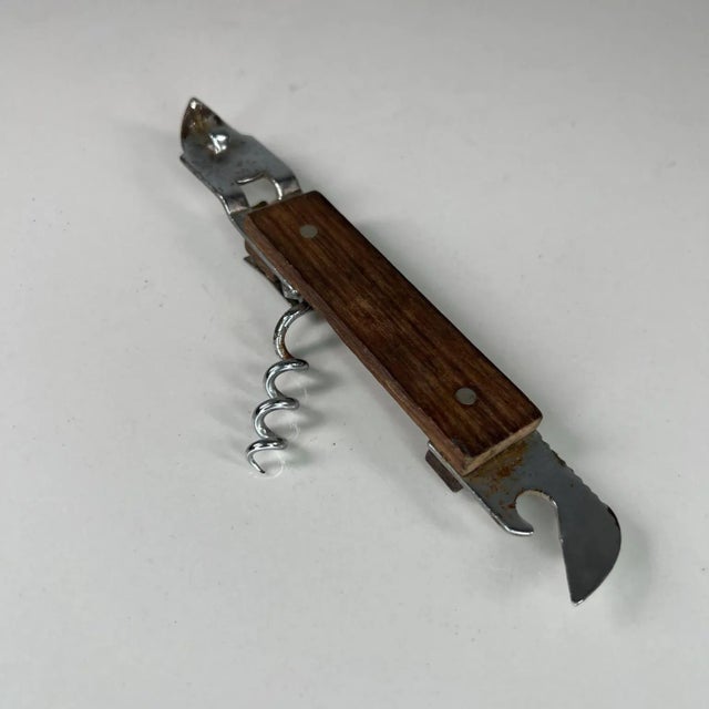 Mid 20th Century Modern Vintage Wood Wine Bottle Opener Japan Chairish