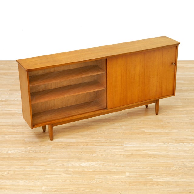 Wood 1960s Mid Century China Display Cabinet For Sale - Image 7 of 8