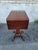 19th Century Mahogany Empire Drop Leaf End Table Hand Carved For Sale - Image 4 of 11