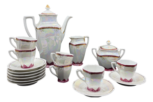 Coffee Service in Porcelain by Richard Ginori, 1920s, Set of 17