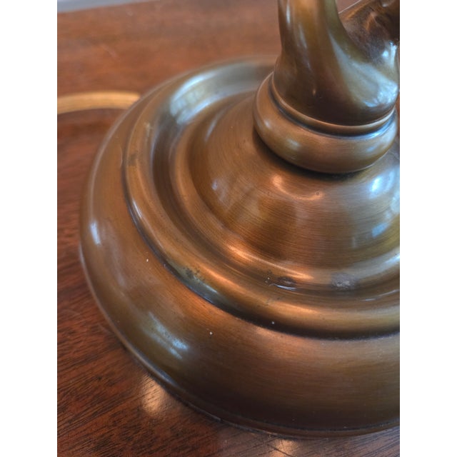 Brass Brass Finish Barley Twist Candlestick Lamp For Sale - Image 8 of 11