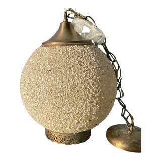Mid-Century Shell Fiberglass Pendant For Sale