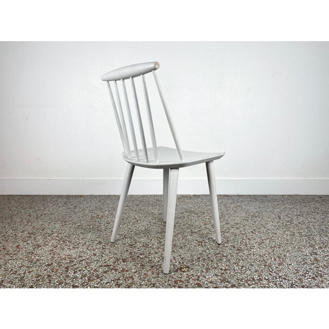 Folke Pålsson Folke Palsson J77 Dining Chair in Gray by Fdb Møbler - 1969 For Sale - Image 4 of 13