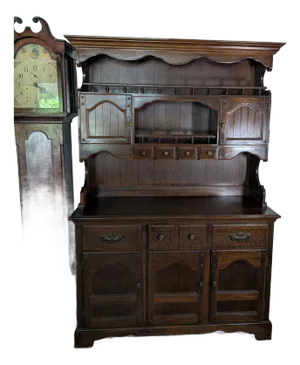 1970s 2 Piece Hutch by Richardson Brothers Company