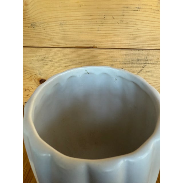 1960s McCoy Matt White MCM Vase For Sale - Image 5 of 6