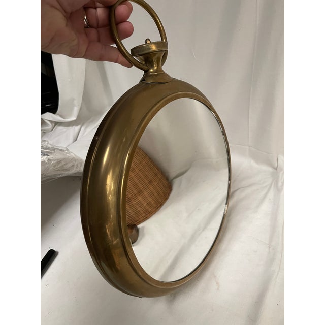 1950s Wall Mirror in the shape of Pocket Watch, 1950s For Sale - Image 5 of 8