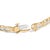 Contemporary 10K Yellow Gold 2.00 Cttw Baguette Diamond Channel Set Link Bracelet For Sale - Image 3 of 4