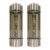 Contemporary Modern Smoked-Fumè Glass Pipes Wall Sconces-Set of Two For Sale