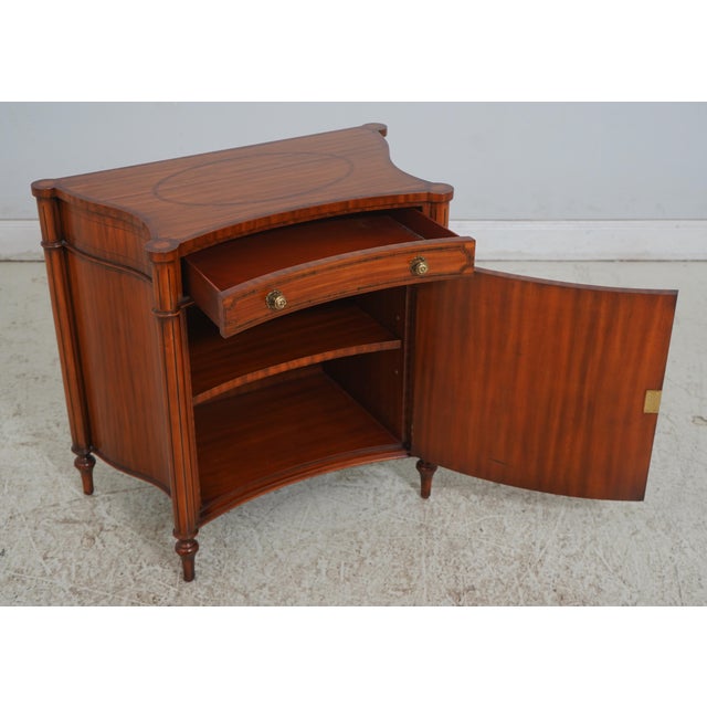 English Maitland Smith Adams Style Satinwood Console Cabinet For Sale - Image 3 of 18