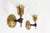Vintage Brass Torch Holding Hand Wall Sconces, 1950s, Set of 2 For Sale - Image 3 of 9