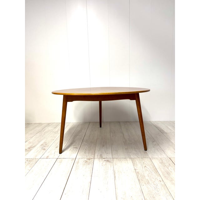 Vintage Heart Dining Set by Hans Wegner for Fritz Hansen, 1950s, Set of 7 For Sale - Image 9 of 18