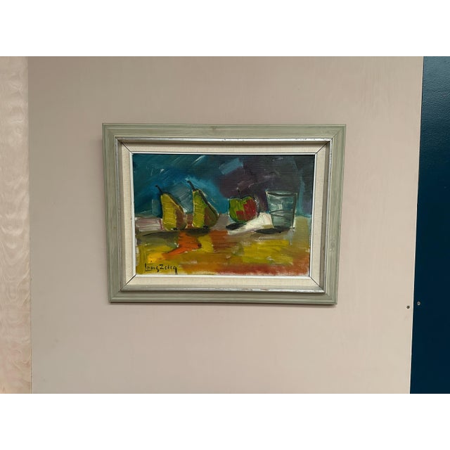 Louis Zelig, Fruit, 1960s, Oil on Canvas, Framed 72 × 55 Cm For Sale - Image 12 of 18