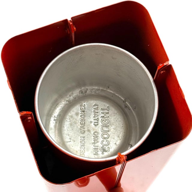 Orange Italian Modern Floor Ashtray by Giulia Veronesi for Ecolight, 1970s For Sale - Image 8 of 17