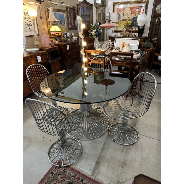 Dining set attributed to gastone rinaldi for rima, 1970s. set of 4 dining chairs designed by gastone rinaldi for rima,...