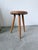 Brown Golden Oak Tripod Stool, 1960s For Sale - Image 8 of 15