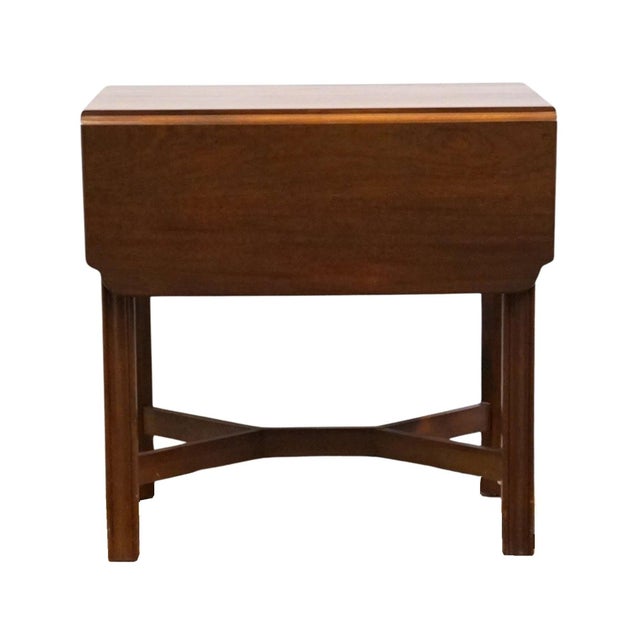 Jamestown Sterling Solid Mahogany Traditional Style 18" Pembroke Drop Leaf Accent End Table For Sale - Image 12 of 16