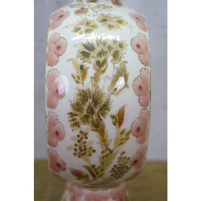 Antique 19th Century Hungarian Zsolnay Pecs Porcelain Faience Ewer Pitcher 16" For Sale - Image 11 of 15