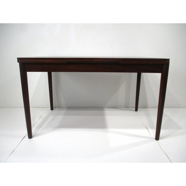 Mid Century Extendable Teak Dining Table by Ekstrom for Swedese Pastoe Sweden For Sale - Image 12 of 12
