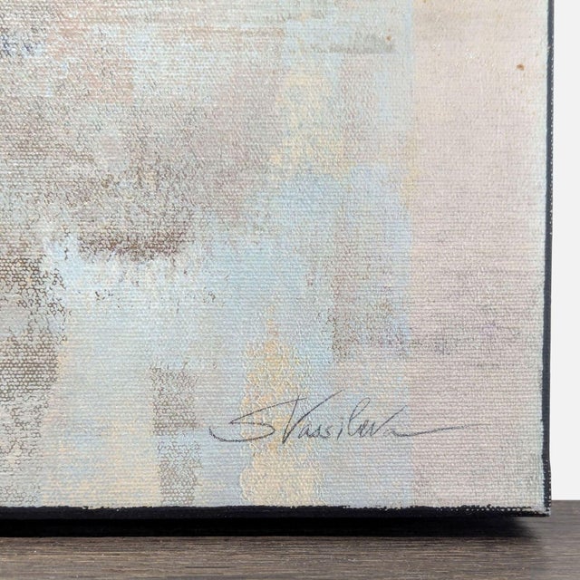 Silvia Vassileva “Morning Fjord” Abstract Landscape Canvas Giclee For Sale - Image 4 of 6