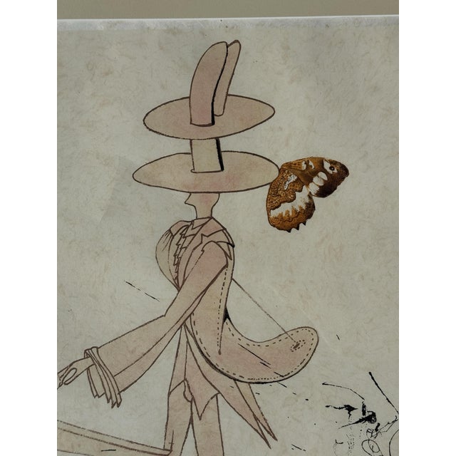 Salvador Dali: Scarab Costumes, the Perfect Dandy, 1971, Original Signed Lithograph For Sale In Phoenix - Image 6 of 8
